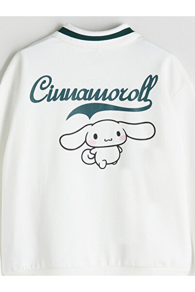 LC Waikiki LCW Kids Polo Yaka Cinnamoroll Baskılı Kız Çocuk Sweatshirt