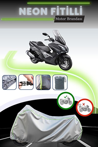 Cemku Cool قماش دراجة نارية متوافق مع كيمكو إكسايتنج 250i بلون رمادي متوافق م...