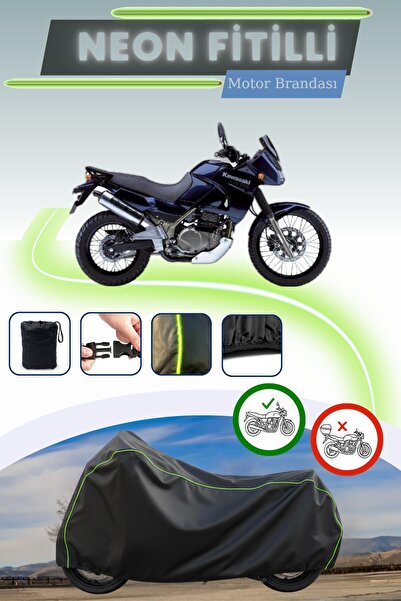 Cemku Cool قفل أسود قماش مجدّل حقيبة، لا يناسب دراجة كاواساكي KLE 500 النارية