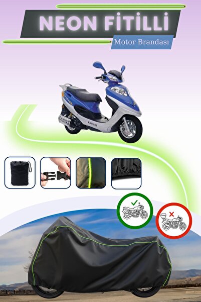 Cemku Cool غطاء محرك متوافق مع نيون فيتيلي كانوني تريكس 125 من بلاك ليكت