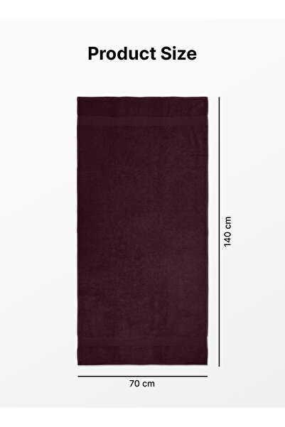 American Linen Feather Touch Bath Towel 550 GSM 100% Cotton Terry 70x140 cm -Luxury Feel, Quick Dry - Maroon