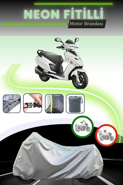 Cemku Cool غطاء محرك رمادي قماش مجدّل حقيبة من نوع كيلت يوكميرس هيرو داش 110i