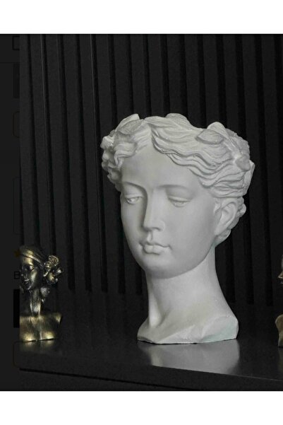 elvanhobi Helen dış mekan saksısı, vazo 25 cm özel betondan üretilmiştir