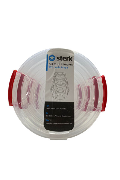 sterk Maya Round Food Container Set - 5 Pieces -