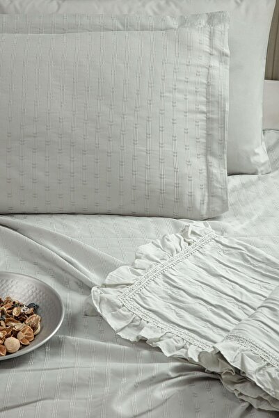 Pupilla Collection Rachel 7 Parça % 100 Pamuk Pikeli Nevresim Takımı - Yeşil