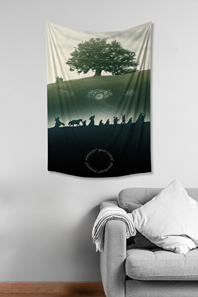 Moud's Yüzüklerin Efendisi Kardeşlik Ağacı Desenli Duvar Örtüsü Duvar Halısı ...