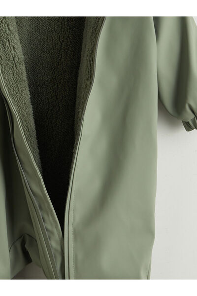 LC Waikiki Kapüşonlu Uzun Kollu Basic Erkek Bebek Astronot Mont