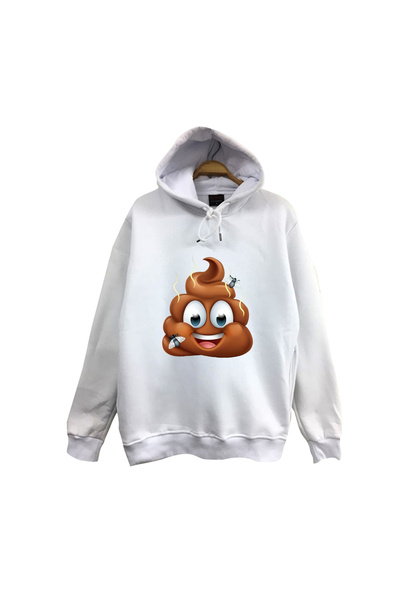 fame-stoned Kaka - Poop -  Printed Unisex 100% Cotton Hooded Sweatshirt