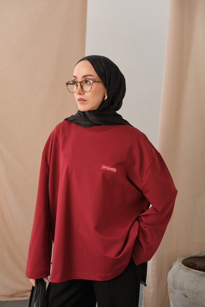 LOCCO Women's Arma Detail Tunic Red