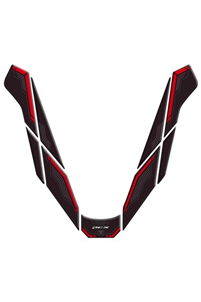 Redline Grafik Honda PCX 2025 Kırmızı Far Üstü Pad