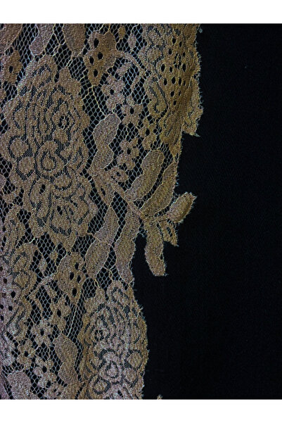 fiore fashion Black Lace Abaya