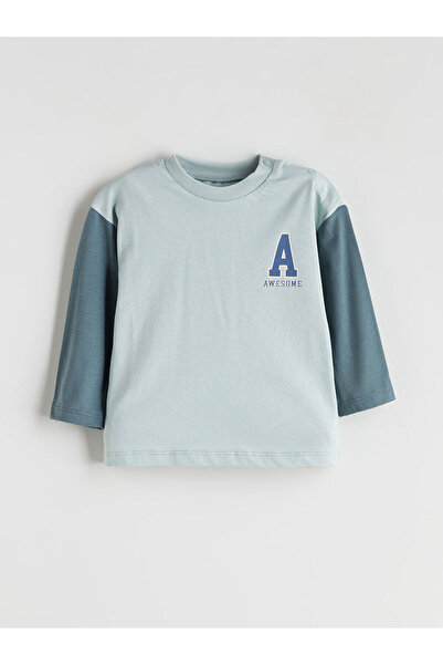 LC Waikiki LCW baby Bisiklet Yaka Erkek Bebek Tişört ve Pantolon 2'li (W5)