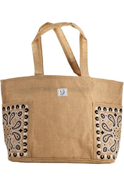 ALSAIF Brown pattern travel bag, size 63 cm