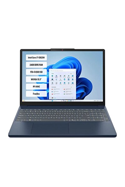 LENOVO IP3 83K10061TR-05 i7-13620H 24GB DDR5 1TB+512GB SSD WUXGA 15.3" IPS 60...