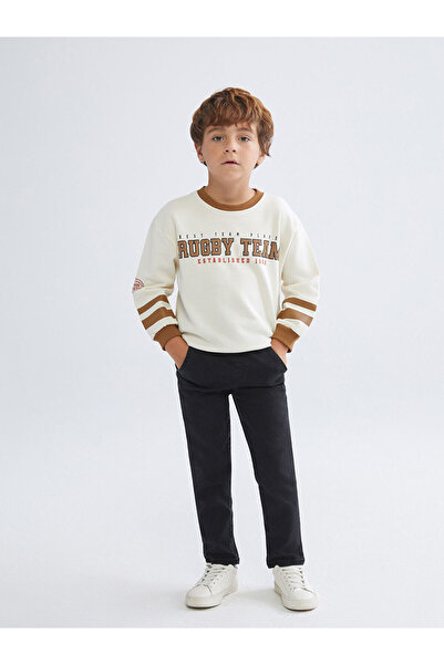 LC Waikiki Pantaloni de bază pentru băieți LCW Kids cu talie elastică