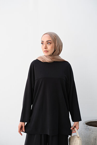 LOCCO Women's Slit Detail Suit Anthracite