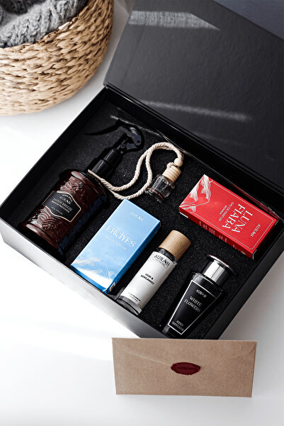 AURAN 6’lı Özel Hediye Kutusu, Koku Deneyimi Hediye Seti (Parfüm, Oda & Araç ...