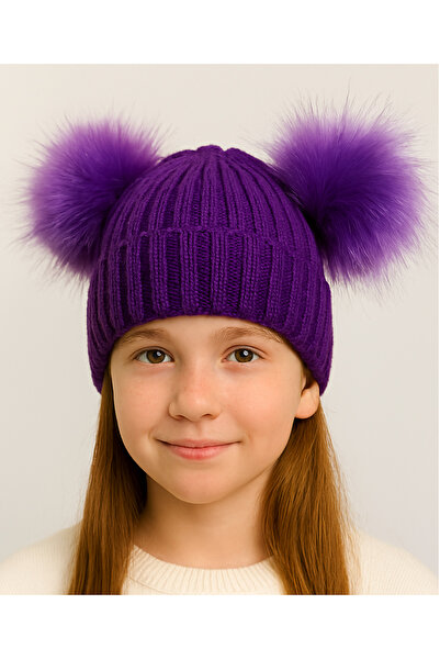 GONCA ŞAPKA Șapcă de iarnă cu pompon dublu
