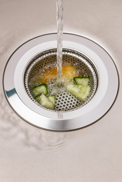 AYGÖREN HOME Büyük Boy Paslanmaz Çelik Lavabo Süzgeci- Evye Süzgeci