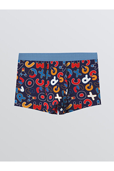 LC Waikiki LCW Kids nyomott mintás fiú boxer alsónadrág 3 darabos szett (W5)