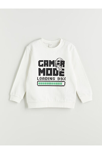 LC Waikiki Two Mt Shop Quality Lcw Kids White 2 Thread Printed Standard & Reg...