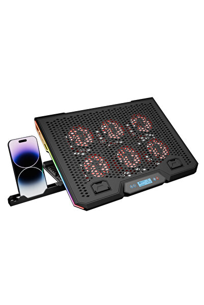 Rampage Blizzard R7 RGB Işıklı 6 Fanlı LCD Ekranlı 2 Usb Soketli 13-15.6 Note...