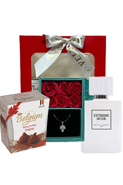 velve Set Bellinda, dama,Parfum Extreme Musk 100ml,Truffes,sase trandafiri sa...