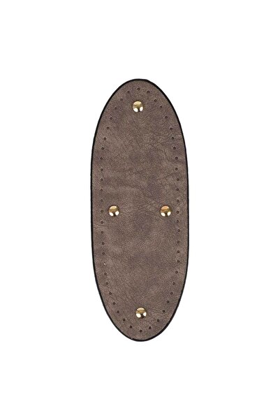 Ritzz Premium Faux Leather Full Oval Bag Base 24X9 cm - Beige