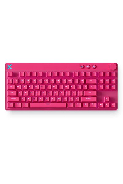 MCHOSE Mix 87 Rose Red %80 Apollo Manyetik Switch 8K Hz HE RGB Hotswap Mekanik Gaming Klavye