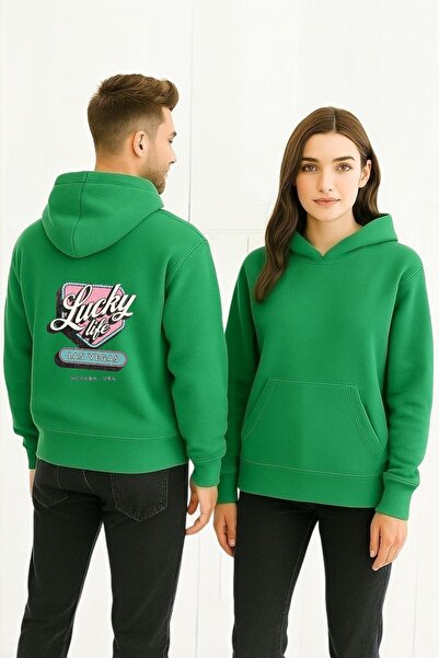 ArtYus New Life Alev Colorat cu imprimeu cu glugă Swea tricou