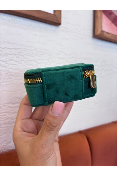 Miltonia Velvet Green Jewelry Box