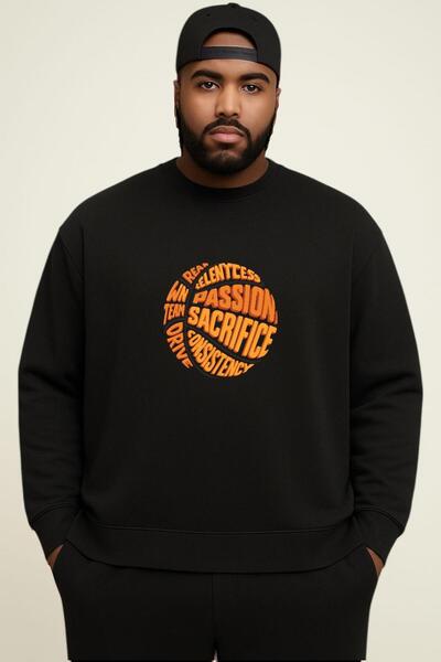 DM DOLCE MORE سترة رياضية كبيرة الحجم للجنسين مطبوعة بكرة سلة من القطن الممشط...