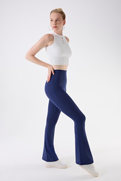 İmaj 717 Синій колір, підтягуючий та надзвичайно еластичний, з нормальною талією, іспанські штани-леггінси