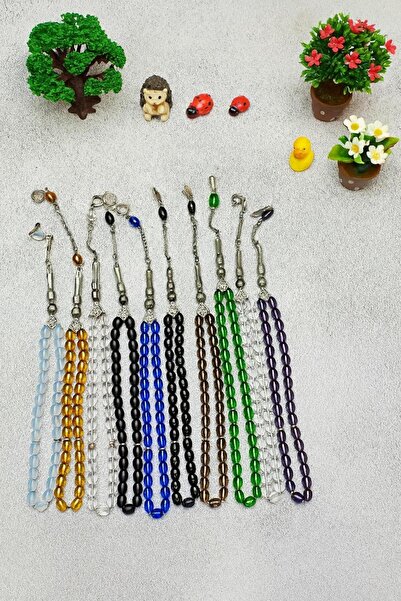 Lio20 Oniks Taşı 10'lu Cam Tesbih – Hediyelik Aksesuar & Bujiteri Kombin