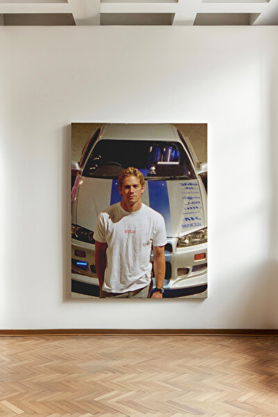Kanvaspera Paul Walker & Nissan Skyline - Kanvas Tablo - Fast and Furious, Hı...