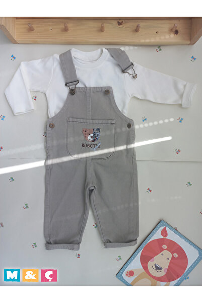 MÇ FAMİLY STORe Unisex Denim Overalls Fall Winter Girl Boy Baby 2-Piece Set Overall Jumpsuit