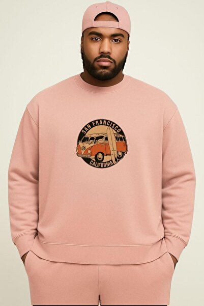 E-ROMA Φούτερ μεγάλου μεγέθους UNISEX με 3 ΚΡΕΑΤΑ ΒΑΜΒΑΚΙΑ WOS WOS ΜΕ ΣΤΑΥΡΩΜ...