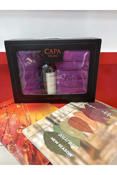 Çapa Home Premium Cotton Gift Dowry Set Daily Room Scented 2-Piece Hand, Face and Bath Towels 50X90 70X140