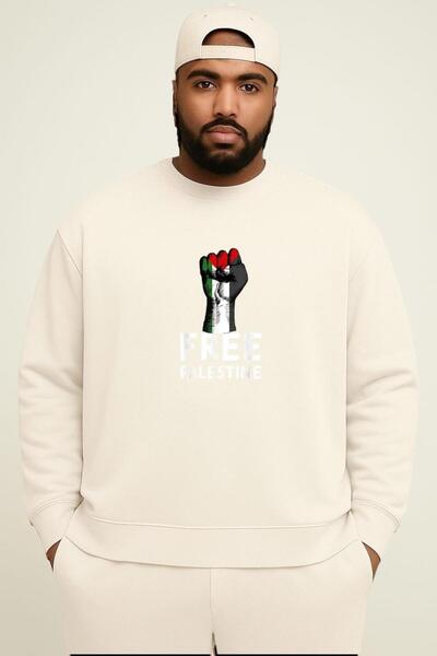 DM DOLCE MORE Hanorac unisex de mărime mare, cu 3 fire, din bumbac pieptănat,...