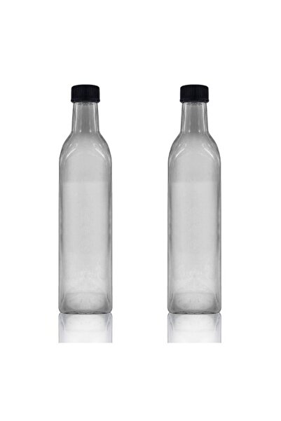 Viyalente 2-Pack 500 Cc Glass Maraska Bottles – Leak-Proof Lid for Olive Oil, Vinegar, and Sauce Storage Bottles