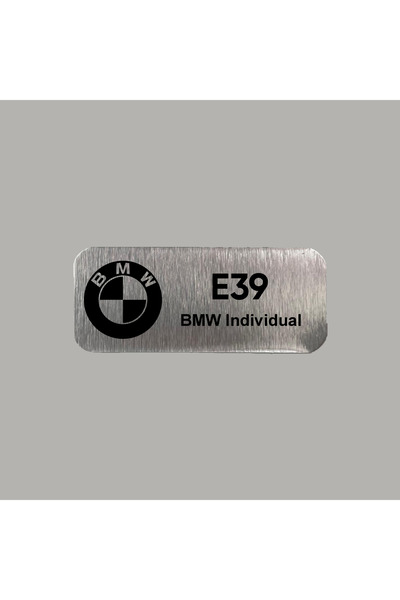 CRF BMW E39 Metal Etiket 3x7 cm Arkası Yapışkanlı 1 Adet
