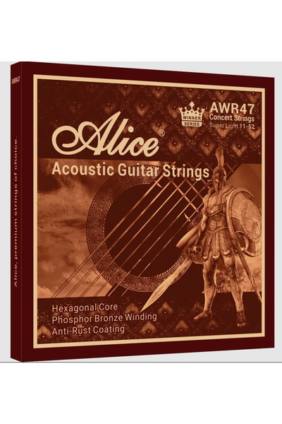 Alice Awr47-Sl 11-52 Super Light Phosphor Bronze Acoustic Guitar String
