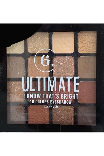 6 Beauty Ultimate Eyeshadow Palette 16 Colors