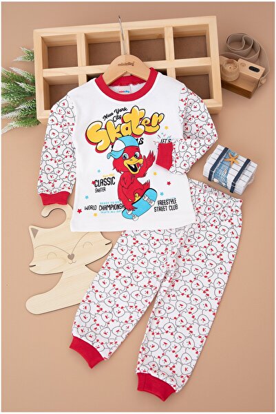BEBENAZ Scater Duck Skateboard Boy Pajama Set