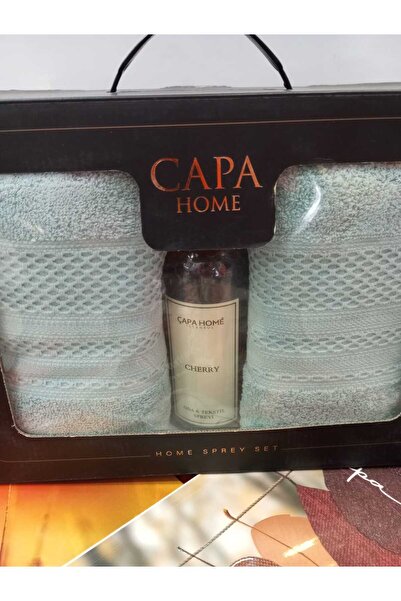 Çapa Home Premium Cotton Gift Dowry Set Daily Room Scented 2-Piece Hand, Face and Bath Towels 50X90 70X140