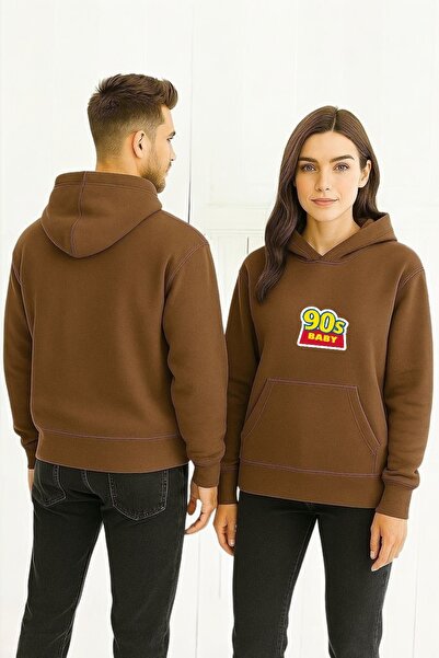 ArtYus 90's Baby Colorful cu imprimeu cu glugă Swea tricou