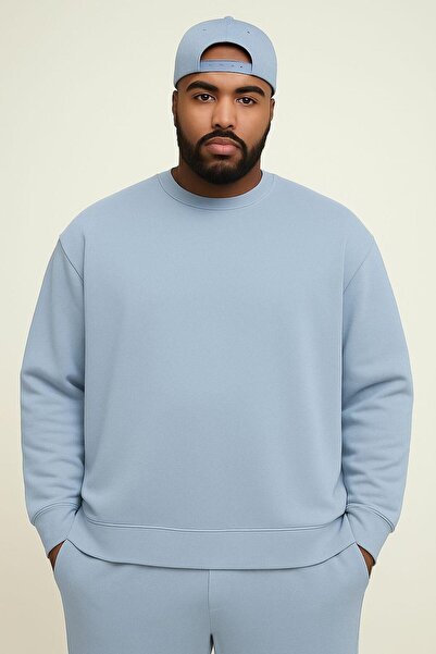 DM DOLCE MORE 3 İPLİK PENYE BÜYÜK BEDEN UNİSEX SWEATSHIRT