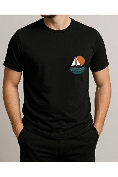TREND YANKI تي شيرت للجنسين (بحري)