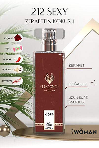 silver elegance vip perfume 212 Sexy Edp 50 ml – Oryantal ve Baharatlı Kadın Parfümü (K-074)