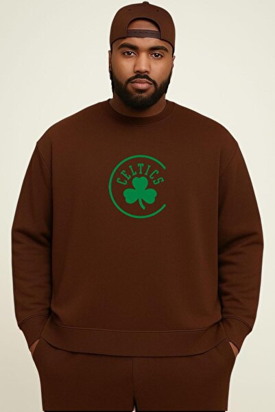 DM DOLCE MORE Hanorac unisex de mărime mare, cu 3 fire, din bumbac pieptănat,...